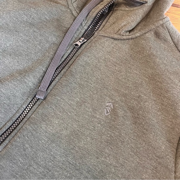 Free Country sweatshirt jacket men’s Large green soft full zip lined hooded nice - Picture 3 of 9